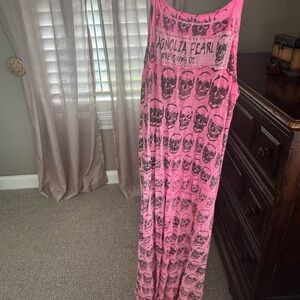 Magnolia Pearl Pink and Black Maxi Dress